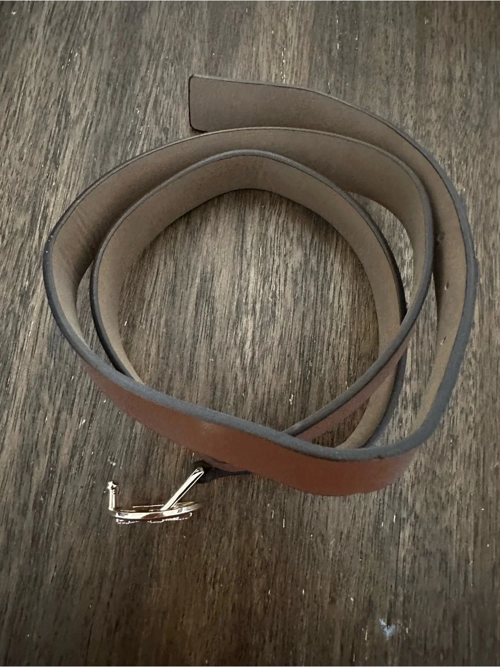 Michael Kors Tan Leather Belt with Gold MK Crystal Buckle size L/Xl new